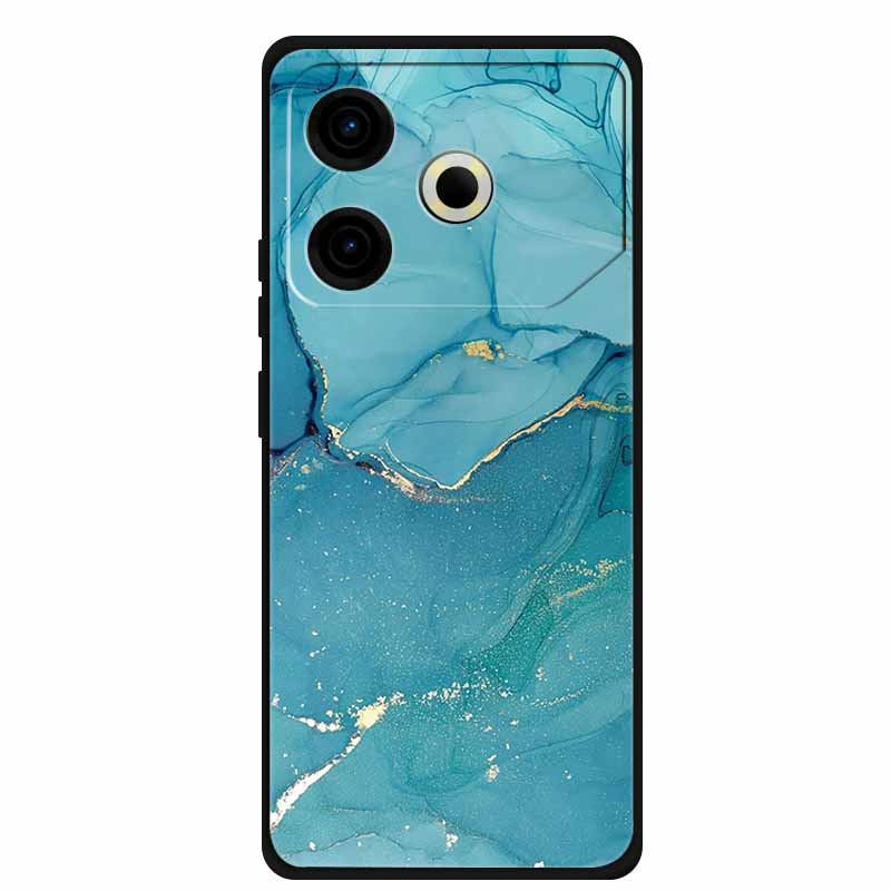 Phone Case For Tecno Pova6 Neo TPU Back Coque for Pova 6 Neo Marble Colour Soft Cover Protective Funda Luxury Silicone Shell
