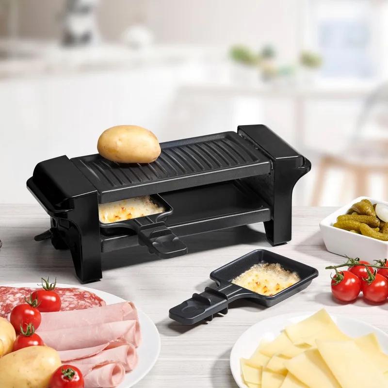 Kitchencook - Rc_rigi_black - Noir - Raclette Grill 2 Personnes - 350 W