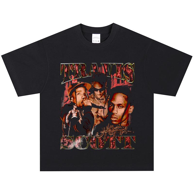 Футболка Travis Scott, Мягкая ткань, Повседневная XXXL