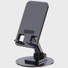 360° Rotating Metal Mobile Stand: Adjustable Height & Foldable for iPad/Tablets