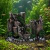 Resin Castle Aquarium Decoration Stable Base Fantasy Fortress Ornament
