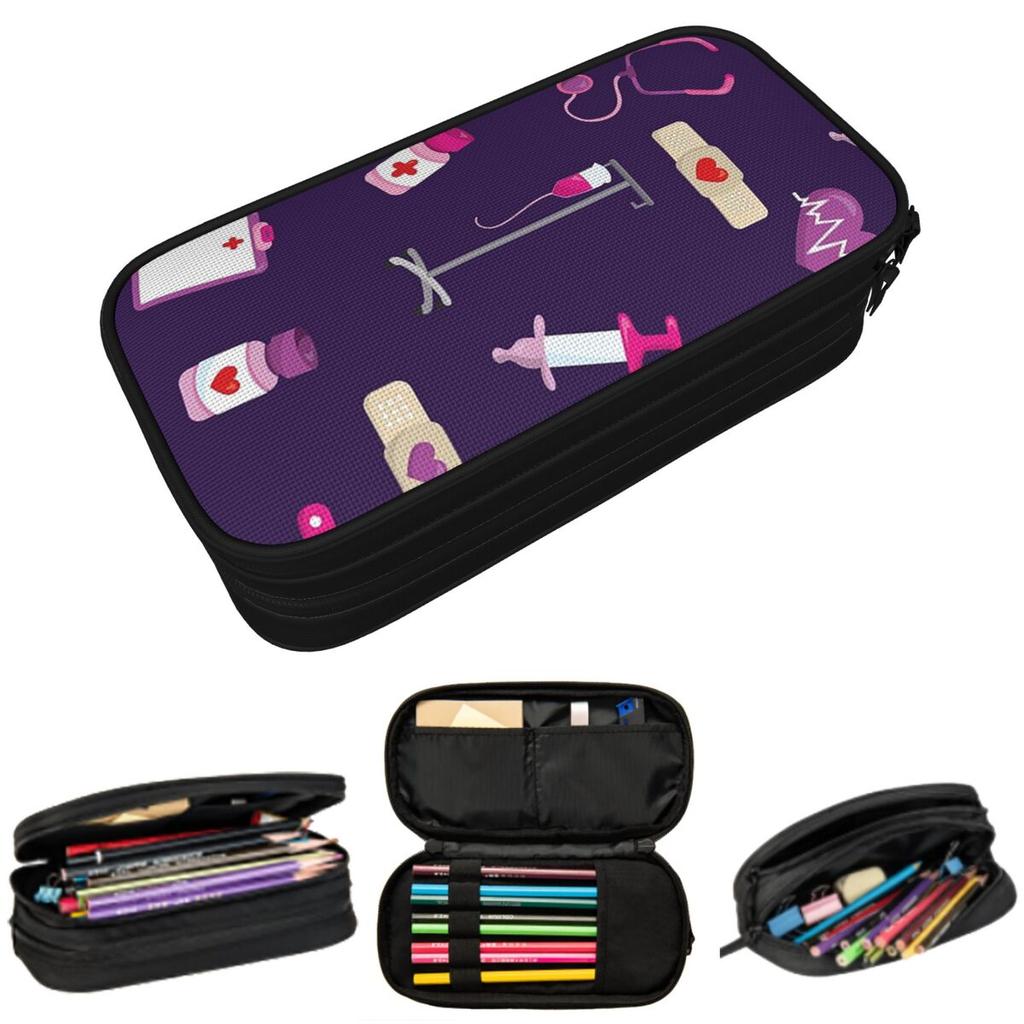 Hospital Medical Gift For Nursing Nurse Pencil Case for Boys Girls Gifts Pen Box Pencil Bag Stationery Supplies Pen Holder Bag