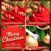 Merry Christmas Banner Gift Box Christmas Decoration Banner New Year Banner Decorative Border For Home Party Office Decoration