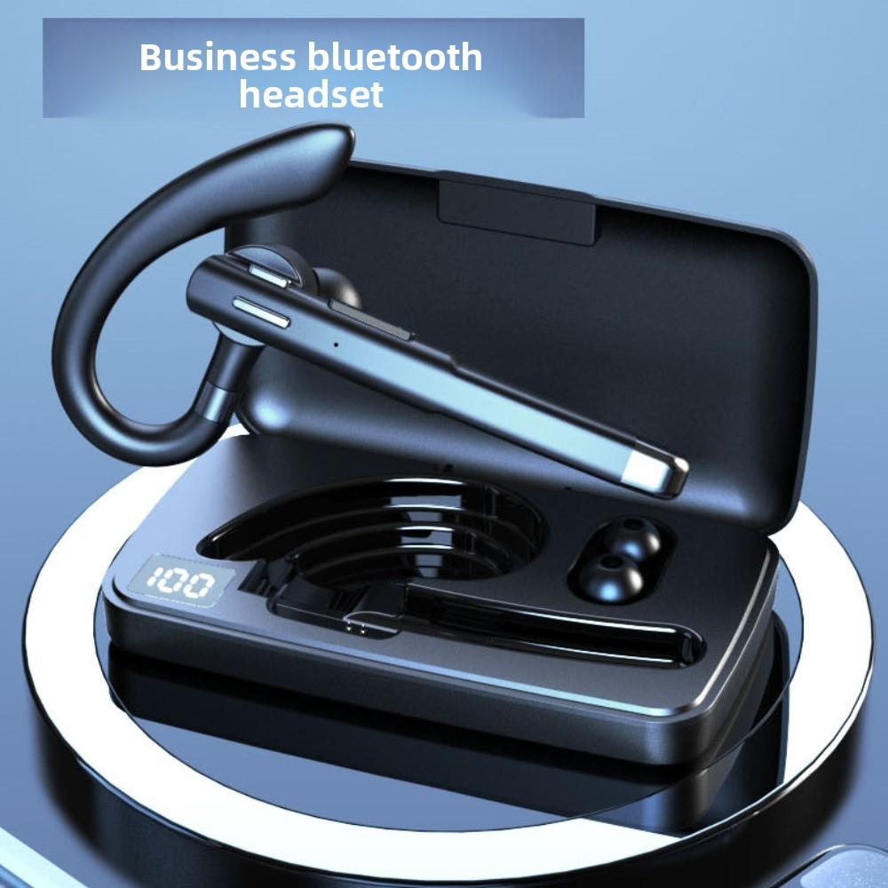 Screen Display Bluetooth Earphone Rotatable Wireless Headphones Ear Hook Business Headset  Business