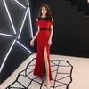 Summer New Long Celebrity Banquet Noble Elegant Skinny Fashion Host Temperament Dress Long Dress