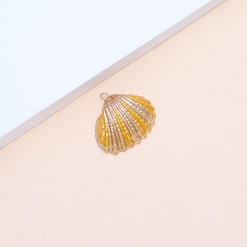 Electroplated Natural Shell Conch Scallop Pendant for DIY Necklace & Bracelet Jewelry
