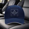Masonic Logo Baseball Cap  Black Adjustable Unisex Visor Hat