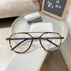 Denmark Screwless Brand Design Double Beam Gafas Pure Titanium Large Pilot Eyewear Men Classic Business Vintage Glasses Frame