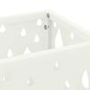Umbrella Stand with Storage White 15.5 X 15.5 X 49 Cm Metal