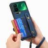 For Xiaomi 17 Pro Retro PU Leather Back Cover with Card Holder and Wristband Kickstand