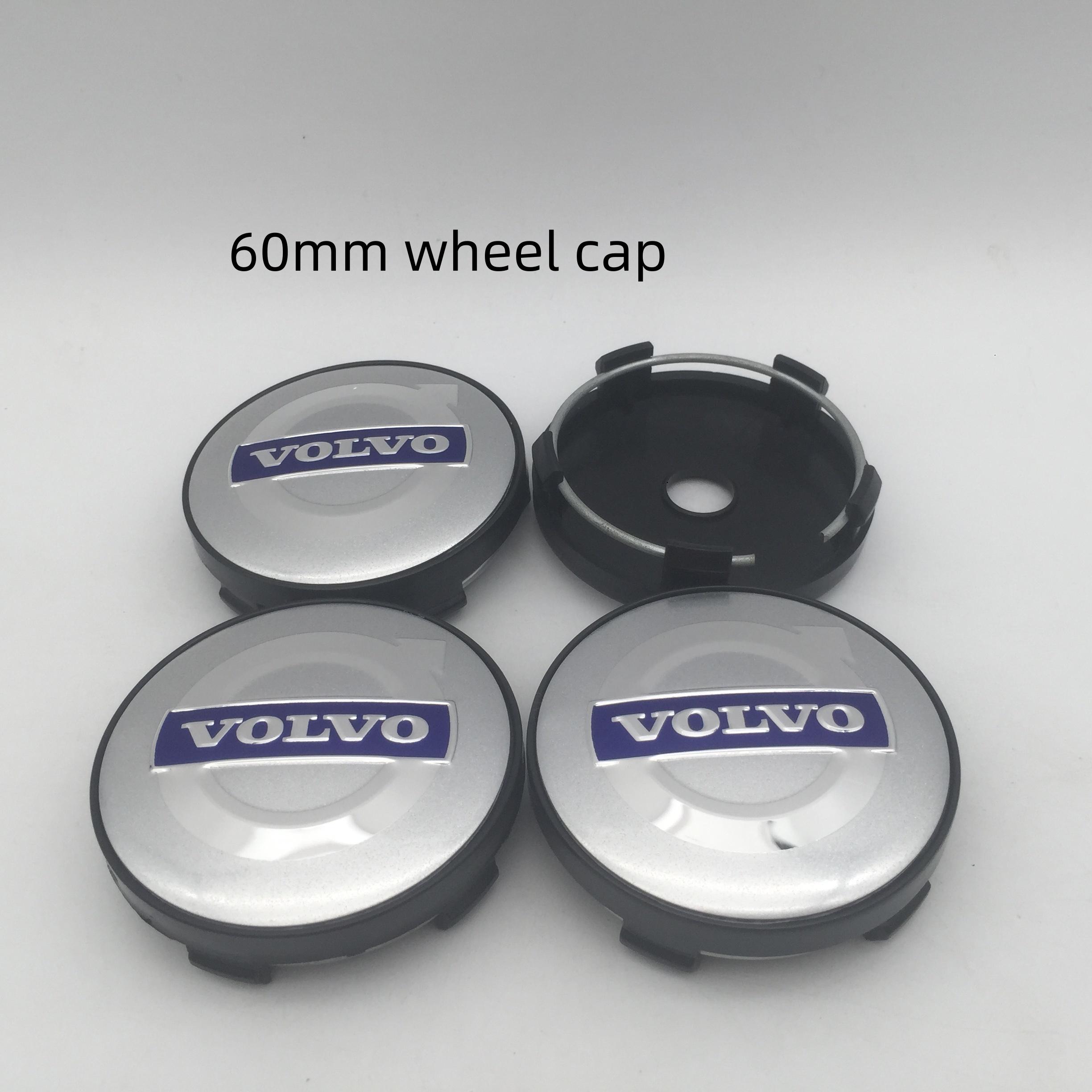 

4pcs 3D 56mm 60mm 68mm For VOLVO Car emblem Wheel hub Center Cap Badge covers sticker Decals Styling accessories