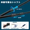 KOMCLUB Foldable Landing Rubber for Fishing in Freshwater and Net, Fiberglass, Telescopic, Adjustable, Triangular, One-Touch Net, Coated, Lightweight,