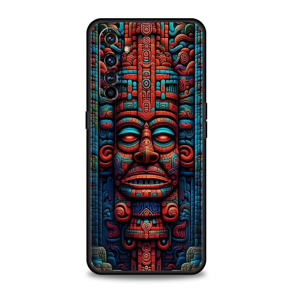 Vintage Totem Painting Soft TPU For Realme 13 12 11 10 9 Pro Plus GT3 GT2 C21 C25 C35 C53 C55 C67 Pro 5G Phone Case Cover Capas
