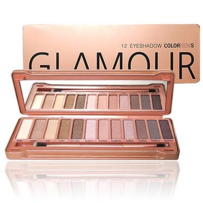 Color News Glamour 12-Farben Lidschatten Make-up Palette, 1 Stück