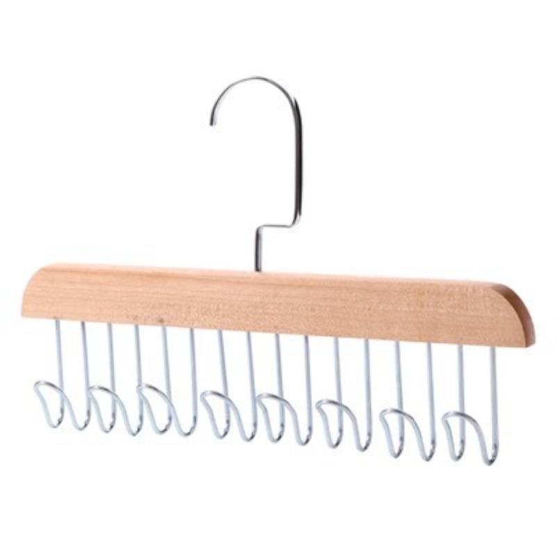 Wooden Strappy Clothes Drying Rack, Multi-functional Underwear VestTie Dormitory Hook