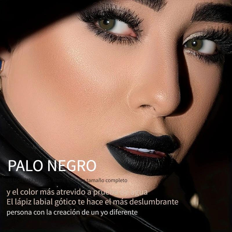 Black Waterproof Lipstick with Long-lasting Effect for Charming Queen’s Lip Contouring and Beautification