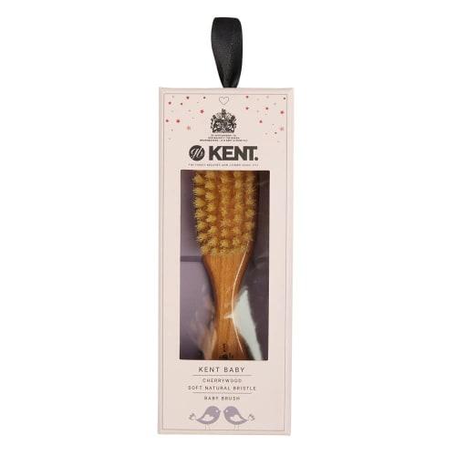 GB KENT Kent Brush Baby Extra Soft Bristles Boar Bristle Hair Brush BA10 with Wooden Handle, Warranted To the British Royal Family