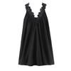 Spring 2026 Sleeveless Lace Patchwork Mini Dress - Retro V-Neck Dress
