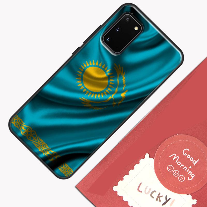 Kazakhstan Flag Phone Case For Samsung Galaxy S25 S26 Ultra S20 S21 S22 S23 S24 Plus S9 S10 S25 FE Cover Shell