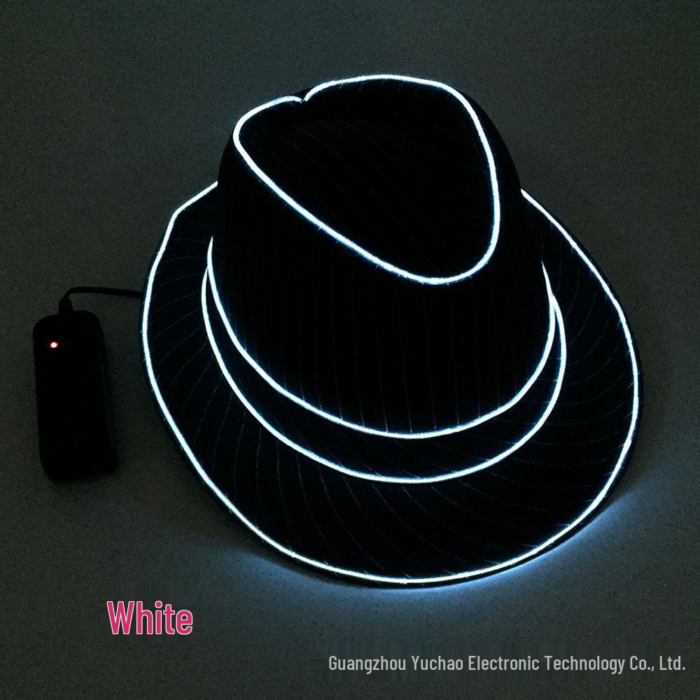 

Светящийся EL Цилиндр с 3V Четырехфункциональным Свечением – Идеально подходит для маскарадов, вечеринок, карнавалов, баров и выступлений. One Size