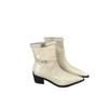 2025 New European and American Style Belt Buckle Pointed Thick Heel Thin Versatile Short Boots