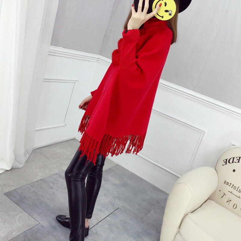 2019 Women Pullover Autumn Winter Warm Turtleneck Sweater Long Sleeve Casual Loose Knitted Tops