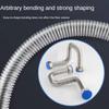 20/40/60/100/150/200cm G1/2 Inch 304 Stainless Steel Flexible Bellows High Pressure Explosion-proof Hose Cold and Hot Water Pipe