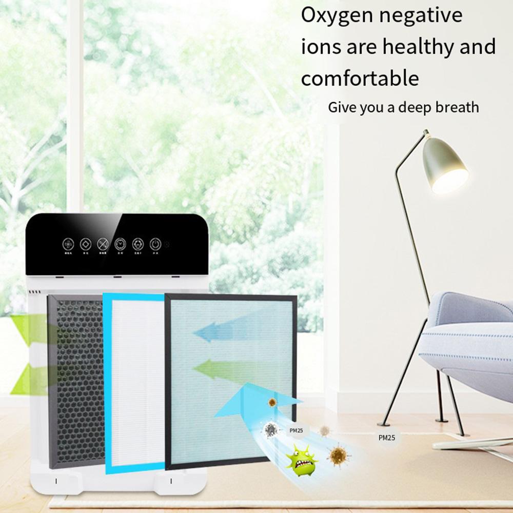 Household Air Purifier HEPA Filters Fresh Air Negative Ion Anion Smoke Dust Home Office Purify Air Cleaner Machine