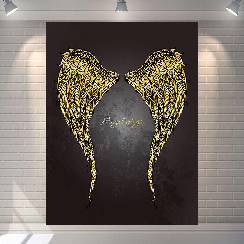 Polyester Angel Wing Galaxy Tapestry, Fantasy Aesthetic Wall Hanging, Bedroom Dorm Cafe Decor, Gift