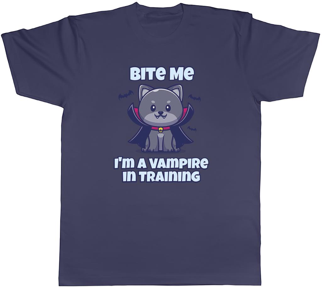 Bite Me Halloween Unisex T-Shirt Ich bin ein Vampir im Training Unisex Tee Geschenk