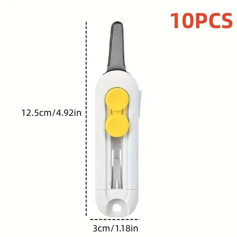 Portable Retractable Box Cutter Mini Magnetic Box Cutter Box Cutter Safety Lock For Opening Packages Cartons Box Opener Home Use