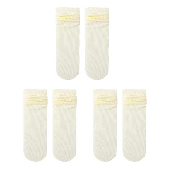 

3 пары женских летних шелковых носков Ice Silk, ультратонкие носки-лодочки, повседневные носки до середины голени, эластичные носки выше щиколотки бежевый