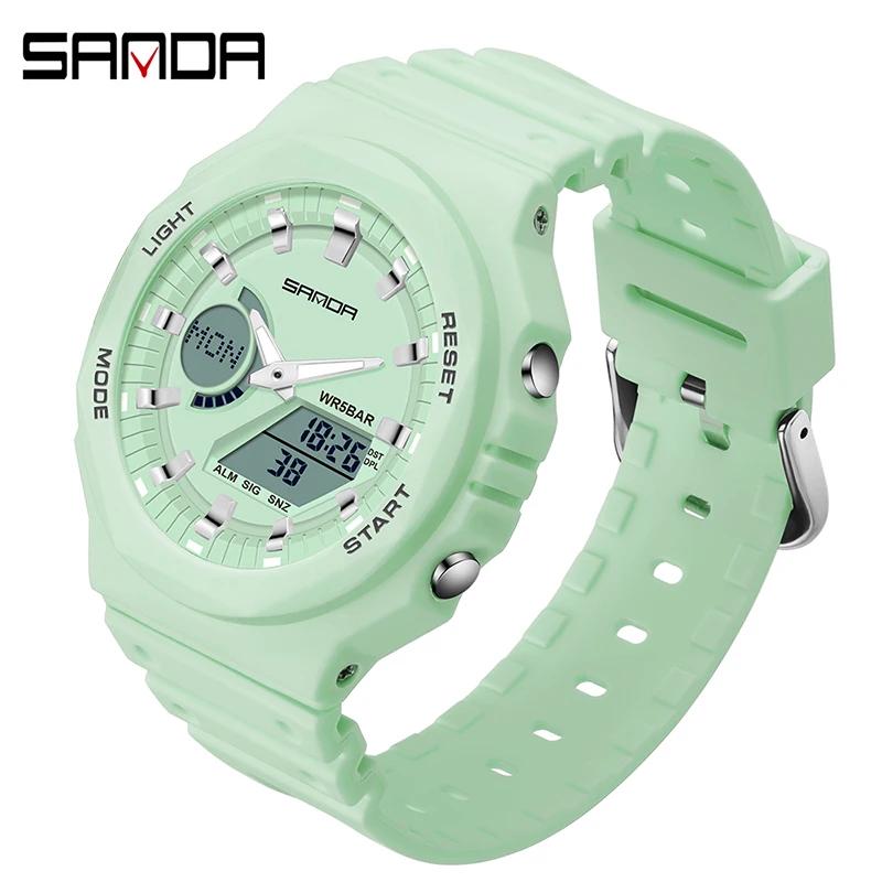 SANDA 6016 Outdoor Sportuhr Herren LED Digitaluhren Militärisch Wasserdicht Datum Elektronische Uhren Junge Mädchen Relogio Masculino