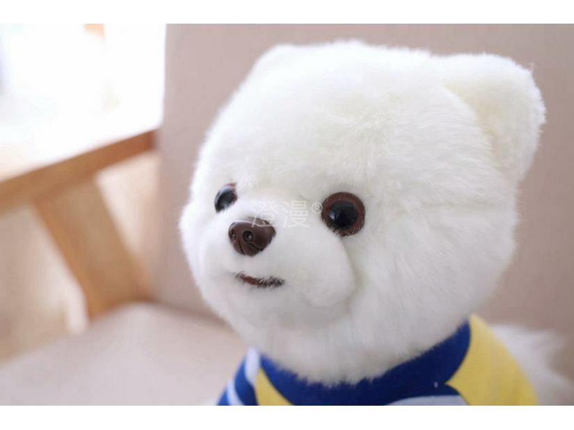 Adorable Pomeranian Puppy Plush Toy In Clothes - Cute Stuffed Animal Pillow for Kids' Birthdays