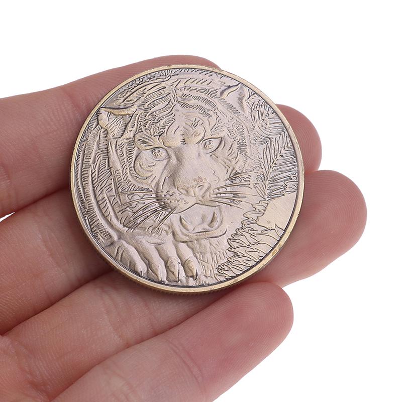 

1 шт. Бронзовая монета «Дракон и Тигр», бронзовое покрытие, 40 мм, коллекционные монеты