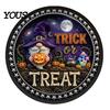 Halloween Themed Party Decor LED Glowing Hanging Decor, Acrylic Window Ornament with Light, Spooky High-quality Signage Sign for Door Wall Haunted