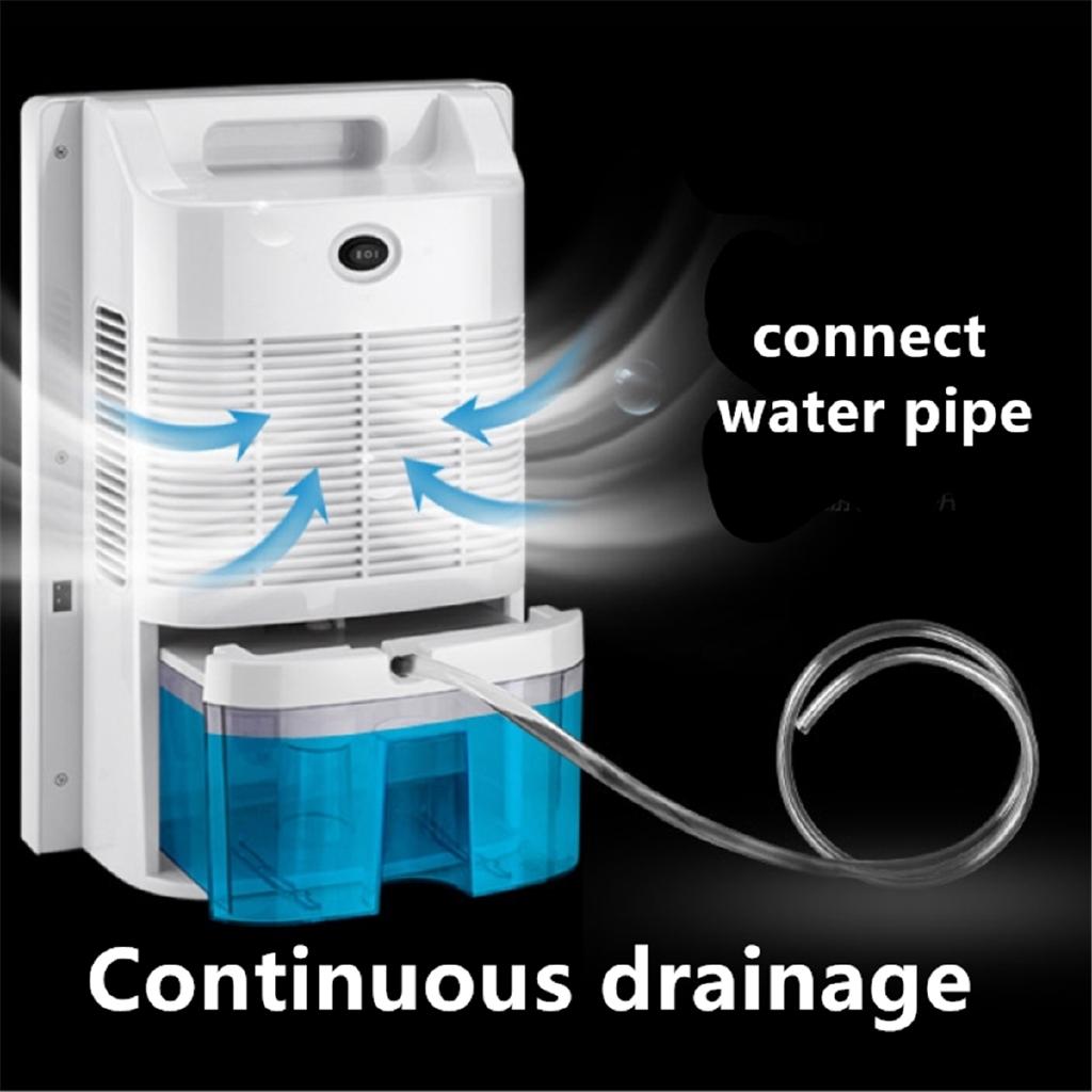 2200ml Dehumidifier Moisture Absorber Indoor Dehumidifier Basement Moisture Absorber Mute Timing External Water Pipe