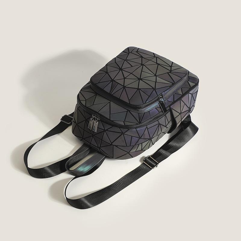 Backpack for Women  New Versatile Korean Style Schoolbag for Men and Women  Fashionable Diamond Bag  Colorful Laser Travel Bag Backpack