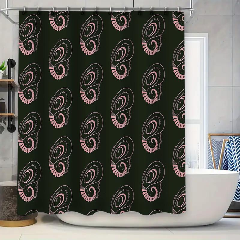 

Floral Shower Curtain Botanical Pattern Bathroom Decor Vintage Nature Prints Waterproof Fabric Liners Home Textile Room Divider 90x180cm