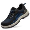 Unisex Summer Steel Toe Work Shoes, Breathable, Anti-Smash, Anti-Puncture, Lightweight Fly-Knit, Wear-Resistant Safety Footwear.