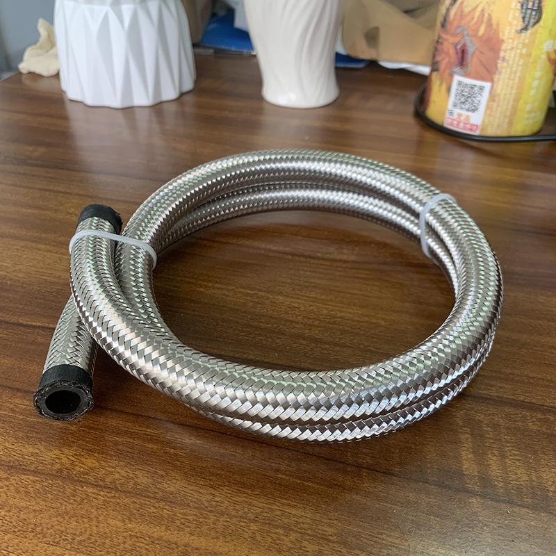 

1M-8M AN4 AN6 AN8 AN10 Universal Car Fuel Hose Oil Gas Line NYLON Braided Stainless Steel Radiator Brake CPE 1M
