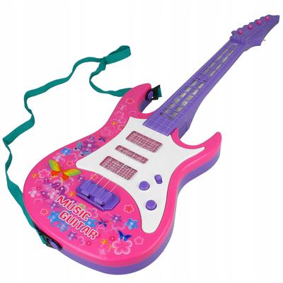 [5] Guitarra interactiva para niños luces musicales sonido Z3401