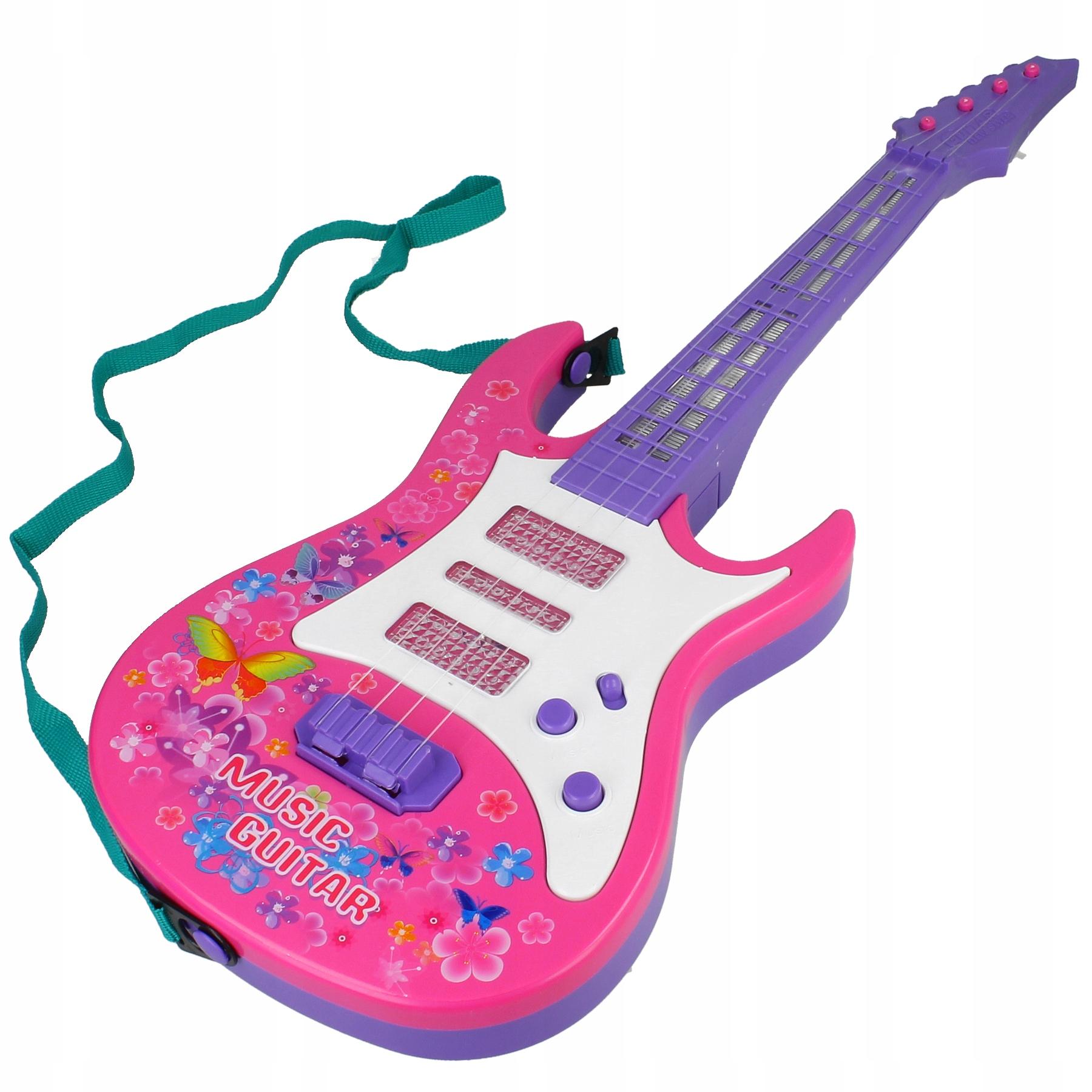 [5] Interaktive Gitarre für Kinder Musik Lichter Sound Z3401