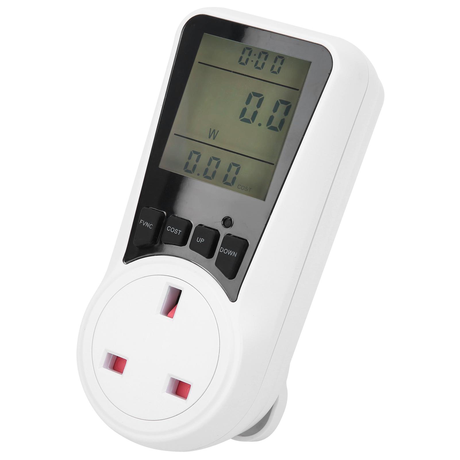 

LCD Display Power Energy Usage Meter Plug in Voltage Amps Monitor AC