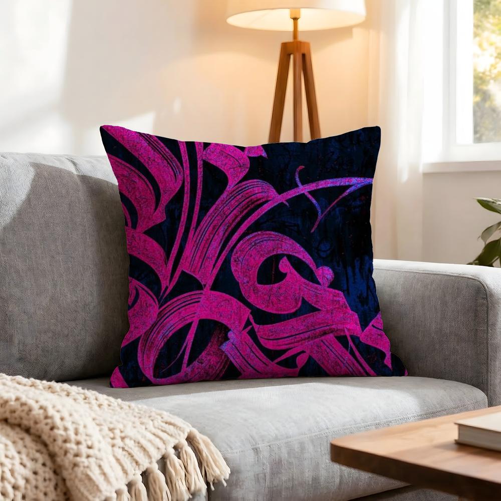 Art Pokra Lampa Art Cushion Cover 1Pcs Decorative Covers Soft Cushion Case For Sofa Couch Decor 40X40 45X45 Pillowcases