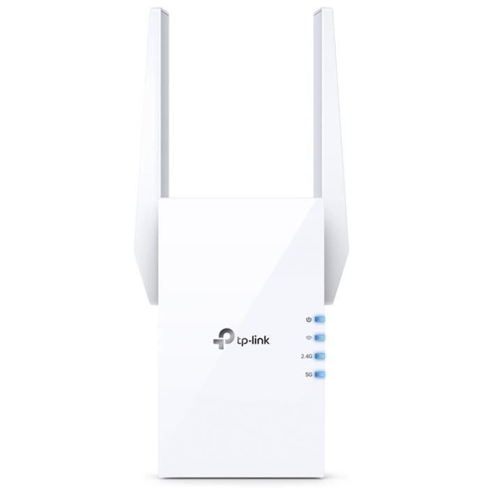 Répéteur WiFi 6 Puissant AX1800 Mbps - TP-Link RE605X - Couvre jusqu'à 100 m² - Double bande - Compatible avec toutes les box