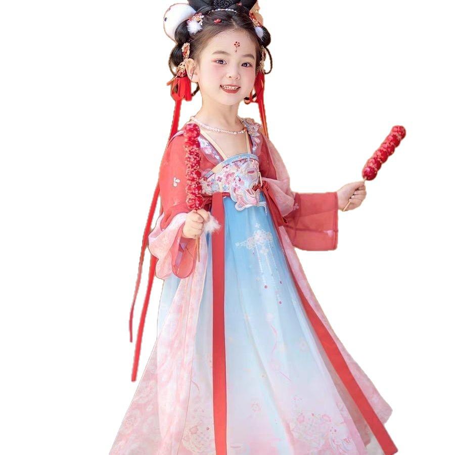 Spring & Autumn 2025 Hanfu for Girls: Princess-Inspired Tang Dynasty Dress