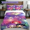 3pcs Duvet Cover Set (1*Duvet Cover + 2*Pillowcase, Without Core),KPop Demon Hunters Print Bedding Set, Bedroom Decor, All‑Season, Birthday Gift