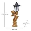 Figurina di Cucciolo Alimentata a Energia Solare: Decorazione da Giardino in Resina per Esterni
