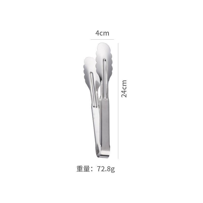 Stainless Steel Food Clip Commercial Kitchen Food Clip Buffet Malatang Extended Clip Food Bread Clip 2026 9inch food clip